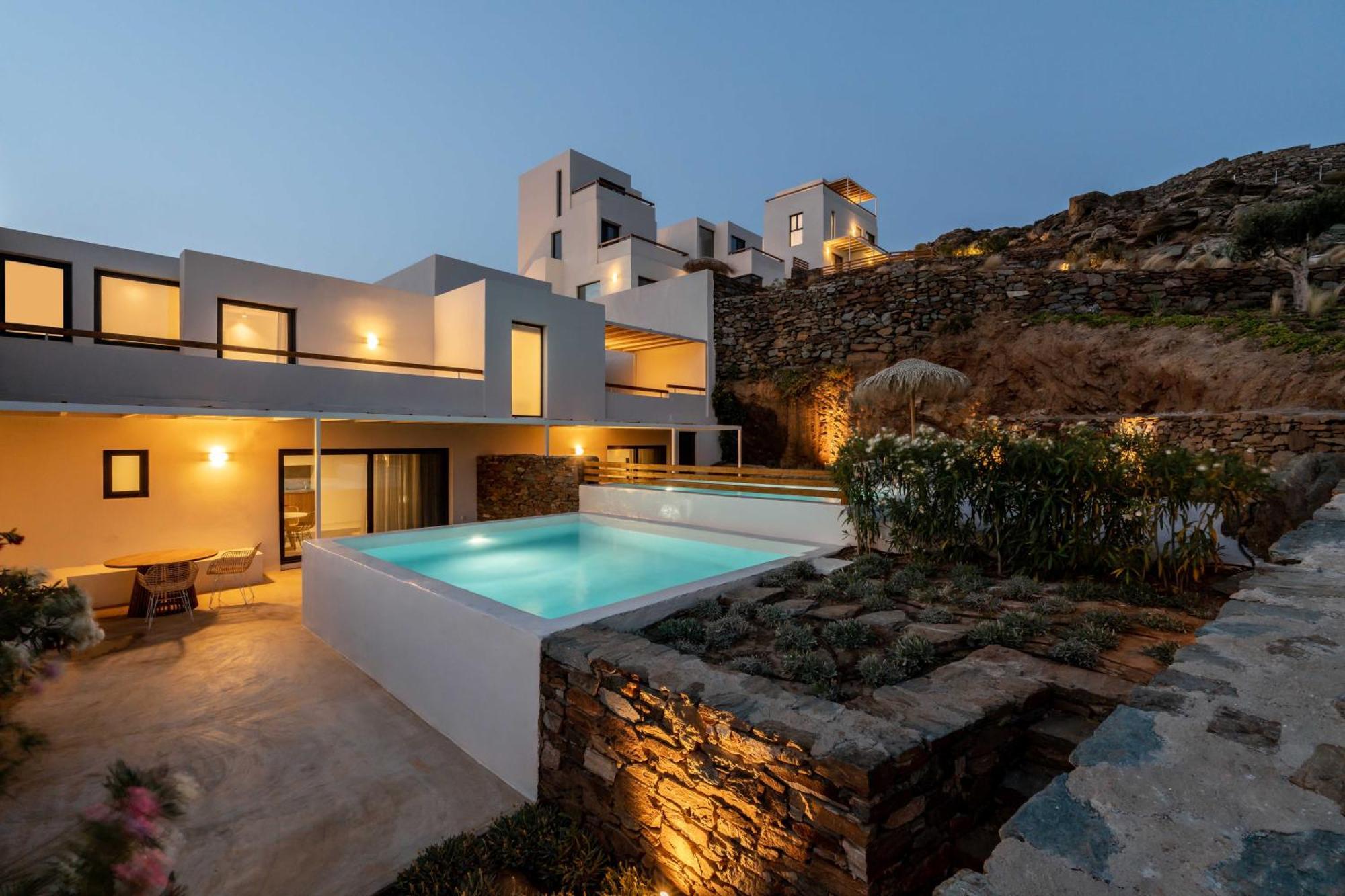 Aura Villas Tinos Agios Romanos Bagian luar foto